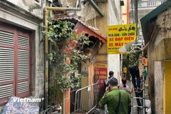 Hiện trường vụ cháy. (Nguồn: Vietnam+)