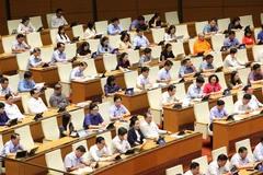 Hôm nay, Quốc hội tiếp tục báo cáo giải trình, thảo luận nhiều dự thảo luật quan trọng. (Ảnh: TTXVN)
