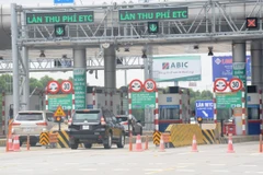 Đường cao tốc Hà Nội-Hải Phòng chỉ thu phí không dừng từ ngày 1/6. (Ảnh: Việt Hùng/Vietnam+)