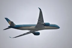 Chuyến bay của Vietnam Airlines từ Hà Nội đi Nhật Bản đã phải quay đầu về lại Nội Bài để cấp cứu một trẻ em gặp vấn đề sức khỏe. (Ảnh: CTV/Vietnam+)