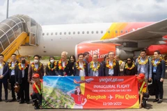 Vietjet mở đường bay Phú Quốc-Bangkok, giá vé chỉ từ 299.000 đồng. (Ảnh: CTV/Vietnam+)