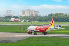 Vietjet mở bán 100.000 vé máy bay khuyến mãi giảm giá tới 99%. (Ảnh: CTV/Vietnam+)
