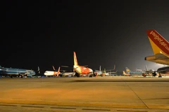 Các hãng hàng không Việt Nam sẽ tăng cường bay đêm trong dịp cao điểm Tết Nguyên đán Quý Mão 2023. (Ảnh: CTV/Vietnam+)