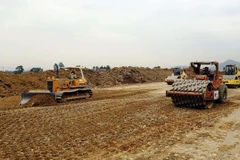 Nhà thầu thi công dự án cao tốc Bắc-Nam giai đoạn 2017-2020. (Ảnh: Huy Hùng/Vietnam+)