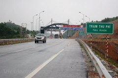 Trạm thu phí BOT Thái Nguyên-Chợ Mới. (Ảnh: Việt Hùng/Vietnam+)