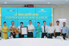 Vietnam Airlines là hãng bay Việt đầu tiên đạt khai thác tầm bay mở rộng trên 180 phút. (Ảnh: CTV/Vietnam+)