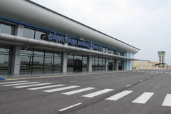 Sân bay Đồng Hới đã mở cửa khai thác trở lại sau ảnh hưởng bão số 6. (Ảnh: CTV/Vietnam+)