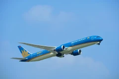 Máy bay của hãng hàng không Vietnam Airlines. (Ảnh: CTV/Vietnam+)