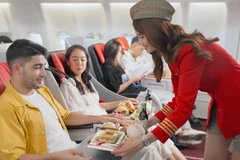Vietjet cũng được vinh danh là hãng hàng không chi phí thấp tốt nhất Việt Nam. (Ảnh: CTV/Vietnam+)