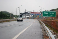 Trạm thu phí BOT Thái Nguyên-Chợ Mới. (Ảnh: Việt Hùng/Vietnam+)