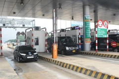 Đường cao tốc Hà Nội-Hải Phòng chỉ thu phí không dừng từ ngày 1/6. (Ảnh: Việt Hùng/Vietnam+)