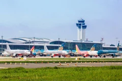 Các hãng hàng không Việt Nam vẫn đang đối mặt với nhiều khó khăn, thách thức khi giá nhiên liệu tăng cao. (Ảnh: CTV/Vietnam+)