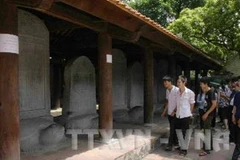 Bia tiến sỹ tại Văn Miếu-Quốc Tử Giám. (Ảnh: Phương Hoa/ TTXVN)