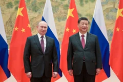 Tổng thống Nga Vladimir Putin và Chủ tịch Trung Quốc Tập Cận Bình. (Nguồn: TASS)
