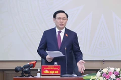 Chủ tịch Quốc hội Vương Đình Huệ phát biểu. (Ảnh: Doãn Tấn/TTXVN)