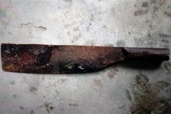 Hung khí Trần Văn Bình dùng để giết vợ. (Ảnh: TTXVN phát)