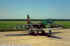 Máy bay Su-25K ở sân bay quân sự Malacky-Kuchyna. (Nguồn: airport-data.com)