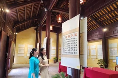 Du khách tham quan triển lãm. (Ảnh: Mai Trang/TTXVN)