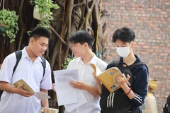 Thí sinh dự Kỳ thi tốt nghiệp Trung học Phổ thông năm 2023. (Ảnh: Hoài Nam/Vietnam+)