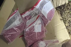 Tang vật của một vụ án ma túy. (Ảnh: TTXVN phát)