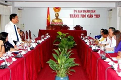 Quang cảnh buổi làm việc. (Ảnh: Thu Hiền/TTXVN)