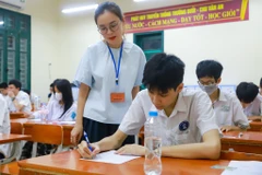 Thi sinh Hà Nội dự thi vào lớp 10 năm 2023. (Ảnh: Hoài Nam/Vietnam+)