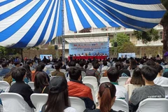 Ngày hội thu hút sự tham gia của hàng nghìn học sinh khu vực phía Bắc. (Ảnh: Phạm Mai/Vietnam+)