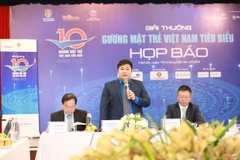 Ban tổ chức thông tin về giải thưởng Gương mặt trẻ Việt Nam tiêu biểu năm 2022. (Ảnh: BTC)