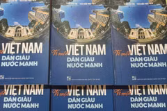 Sách "Vì một Việt Nam dân giàu, nước mạnh". (Ảnh: PM/Vietnam+)