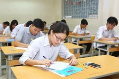 Thí sinh dự thi Tốt nghiệp Trung học phổ thông. (Ảnh: PV/Vietnam+)