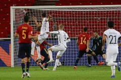 Timor Werner ghi bàn mở tỷ số (Nguồn: Dfb.de)