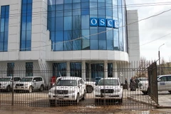 Văn phòng của Tổ chức An ninh và Hợp tác châu Âu ở Luhansk, Ukraine năm 2017. (Nguồn: EPA/TTXVN)