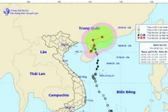 Hướng đi của cơn bão. (Nguồn: nchmf.gov.vn)