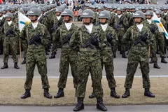 Binh sỹ thuộc GSDF. (Ảnh: AFP/TTXVN)