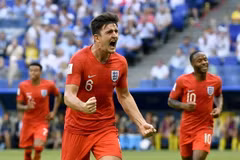 Cầu thủ Harry Maguire (giữa). (Nguồn: THX/TTXVN)