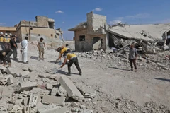 Cảnh đổ nát tại Syria. (Nguồn: ewvision.co.ug)