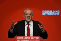 Lãnh đạo Công đảng đối lập Anh Jeremy Corbyn phát biểu tại một sự kiện ở Liverpool. (Ảnh: AFP/TTXVN)