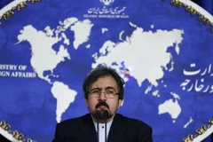 Người phát ngôn Bộ Ngoại giao Iran Bahram Qasemi tại một cuộc họp báo ở Tehran. (Ảnh: AFP/TTXVN)