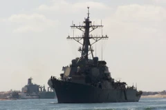 Tàu khu trục Mỹ. (Nguồn: AFP/TTXVN)