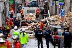 Hiện trường vụ sập nhà. (Nguồn: rte.ie)