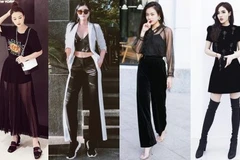 Dàn sao Việt lăngxê sắc đen kiêu kỳ trong tuần lễ đầu tiên của năm mới