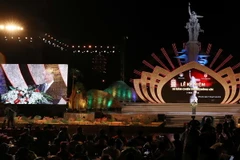 Thủ tướng Nguyễn Xuân Phúc phát biểu tại buổi lễ. (Ảnh: Thống Nhất/TTXVN)