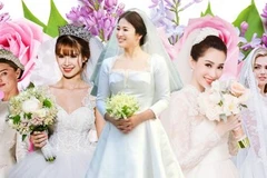 7 bộ váy cưới đình đám năm 2017 của sao Việt-Hàn, mỹ nhân Hollywood