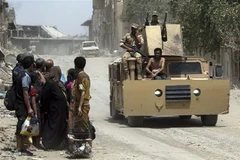 Binh sỹ Iraq trong chiến dịch truy quét IS tại Mosul ngày 3/7/2017. (Nguồn: AFP/TTXVN)