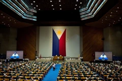Toàn cảnh một phiên họp Quốc hội Philippines ở Manila. (Nguồn: AFP/TTXVN)