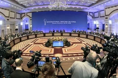 Toàn cảnh hội nghị quốc tế về Syria tại Astana, Kazakhstan ngày 29/11/2018. (Ảnh: AFP/TTXVN)