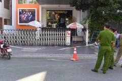 Hiện trường nơi xảy ra vụ việc. (Ảnh: Nguyễn Văn Việt/TTXVN )
