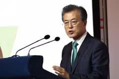 Tổng thống Hàn Quốc Moon Jae-in. (Ảnh: THX/TTXVN)