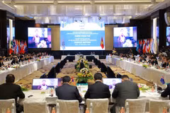Quang cảnh một phiên họp tại hội nghị APPF. (Ảnh: An Đăng/TTXVN)