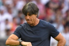 Huấn luyện viên Joachim Loew trong trận đấu giữa Đức và Hàn Quốc ở Kazan, Nga ngày 27/6. (Ảnh: THX/TTXVN)